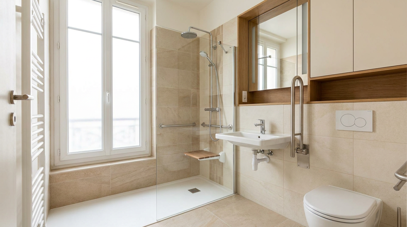 Rénovation salle de bain PMR : le guide complet pour maîtriser votre budget